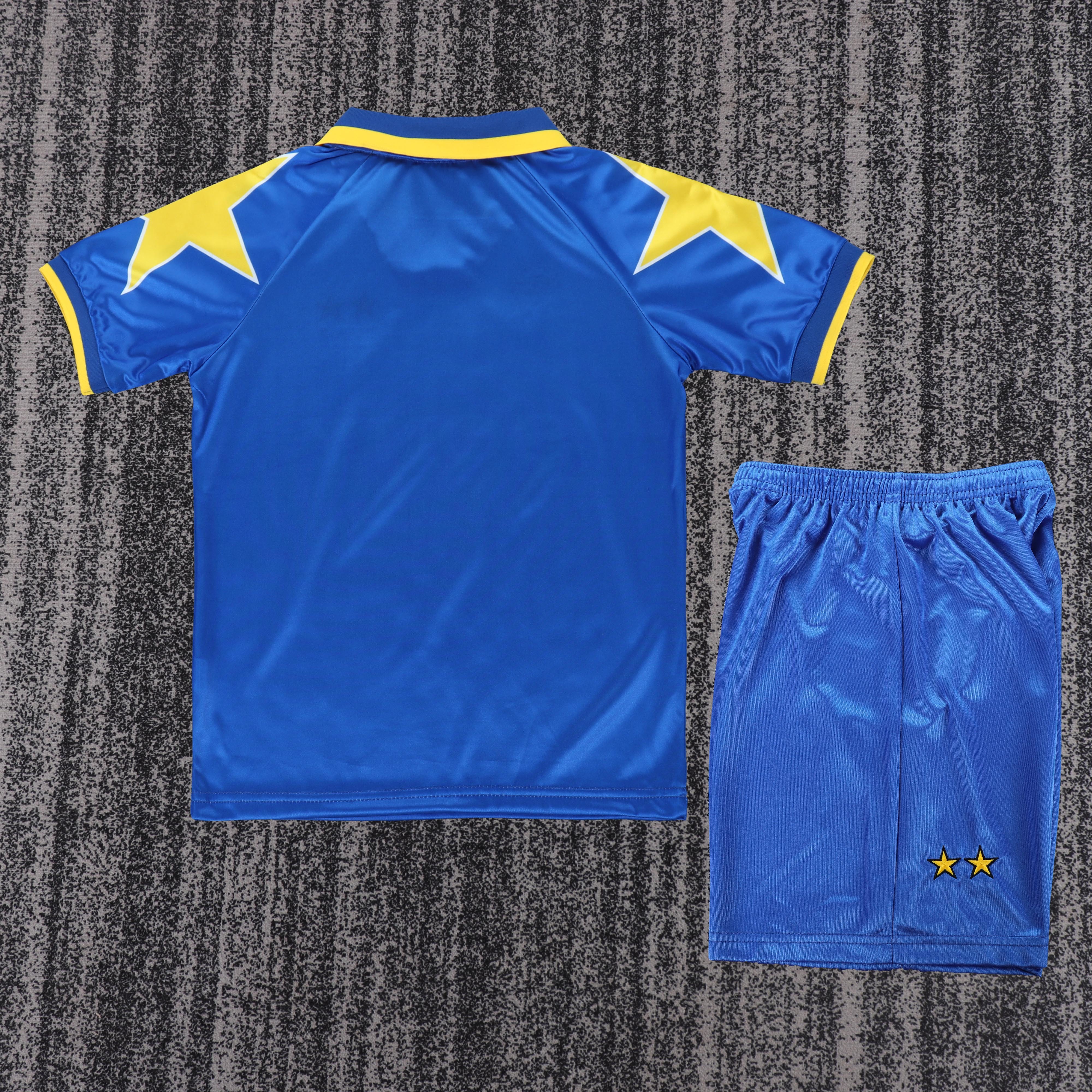 1995/1996 Juventus Away Retro Football Shirt Kids Kit