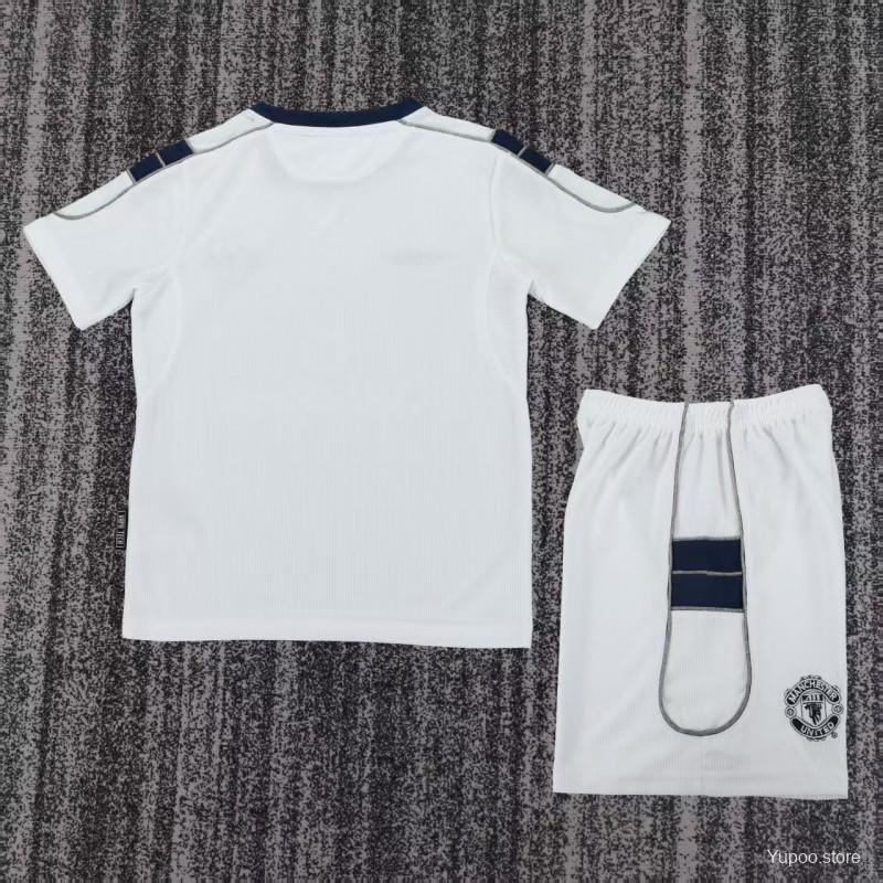 00/01 Manchester United Away Retro Football Shirt ( Kids Kit )