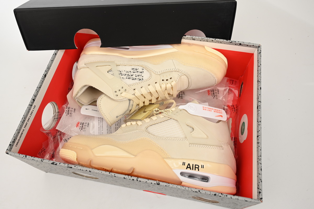 Air Jordan 4 Retro Off-White Sail  CV9388-100