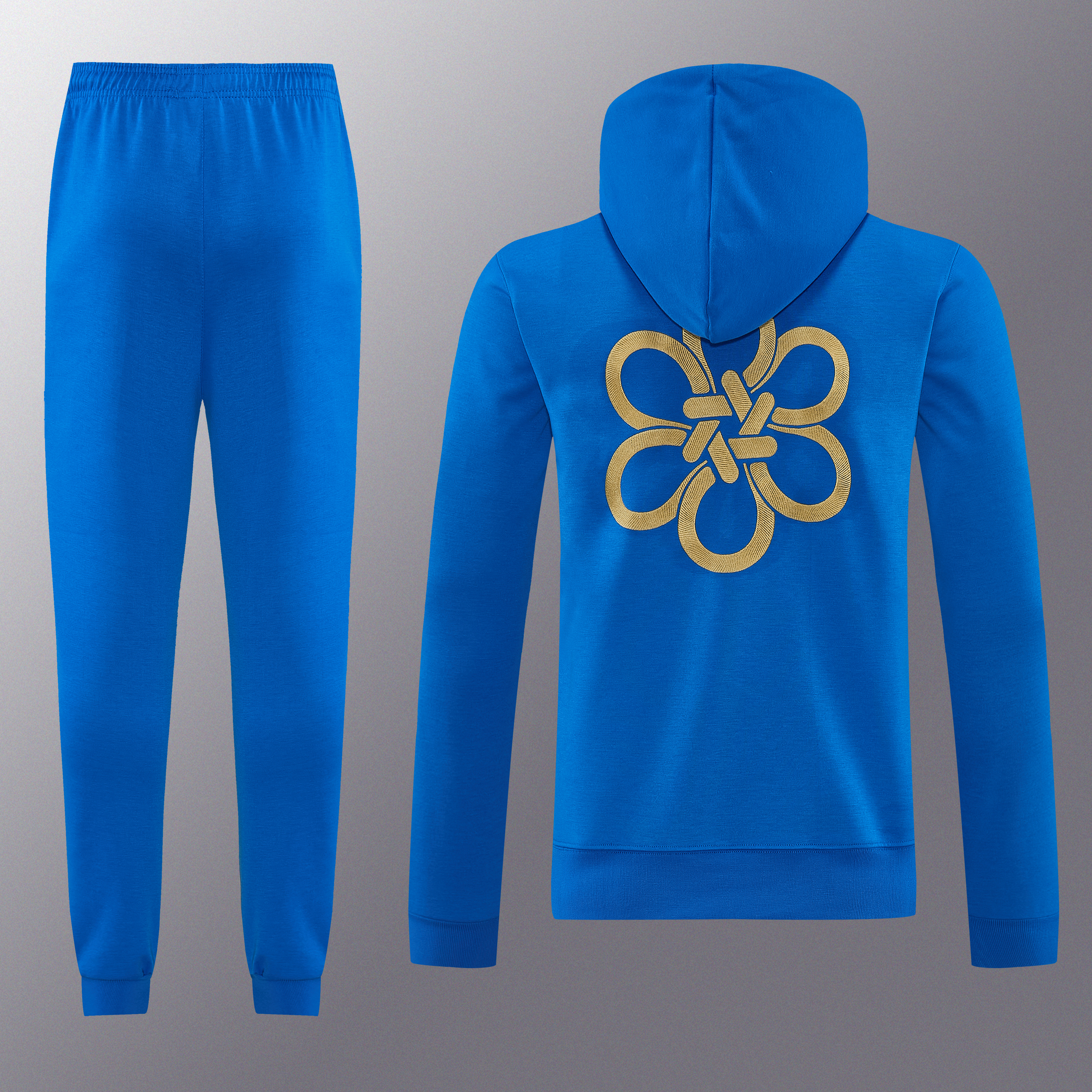 26/27 Real Madrid hoodie Full Zipper Training Suit (Adult Set)