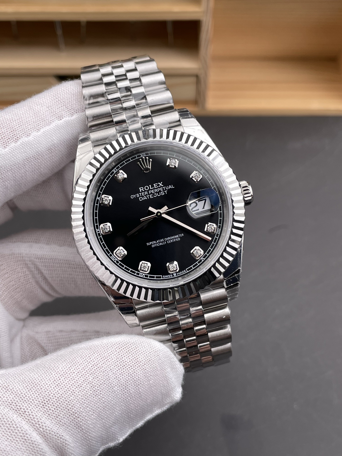 Rolex Datejust 41 Oyster 41mm Oystersteel and white gold M126334-0012
