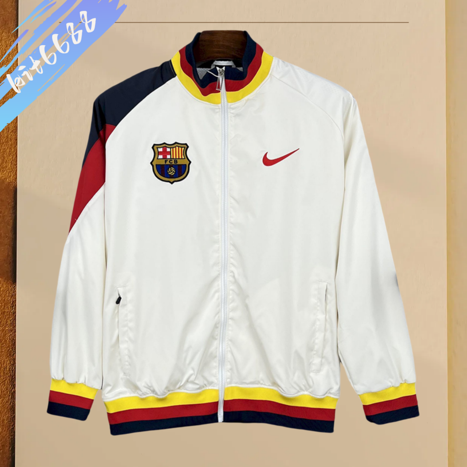 2025/2026 Barcelona Retro Classic Jacket windbreaker