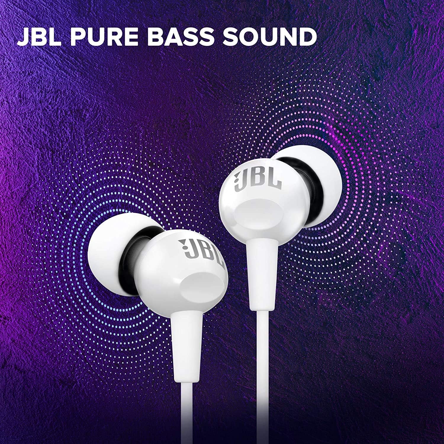 JBL Earbuds with Mic C100SI with Microphone (White)