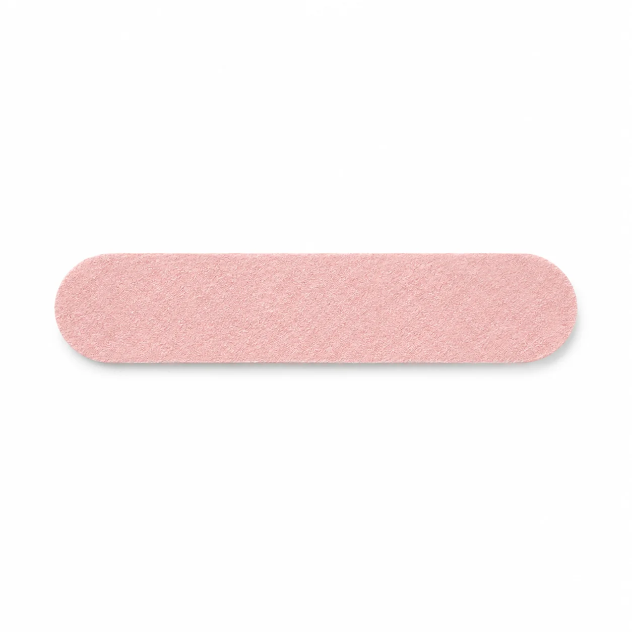 Pink nail files for press on nail preparation on white background