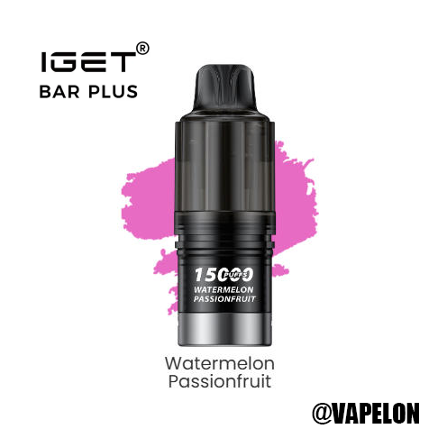 IGET BAR V4 Pod 15000 Puffs - Watermelon Passionfruit