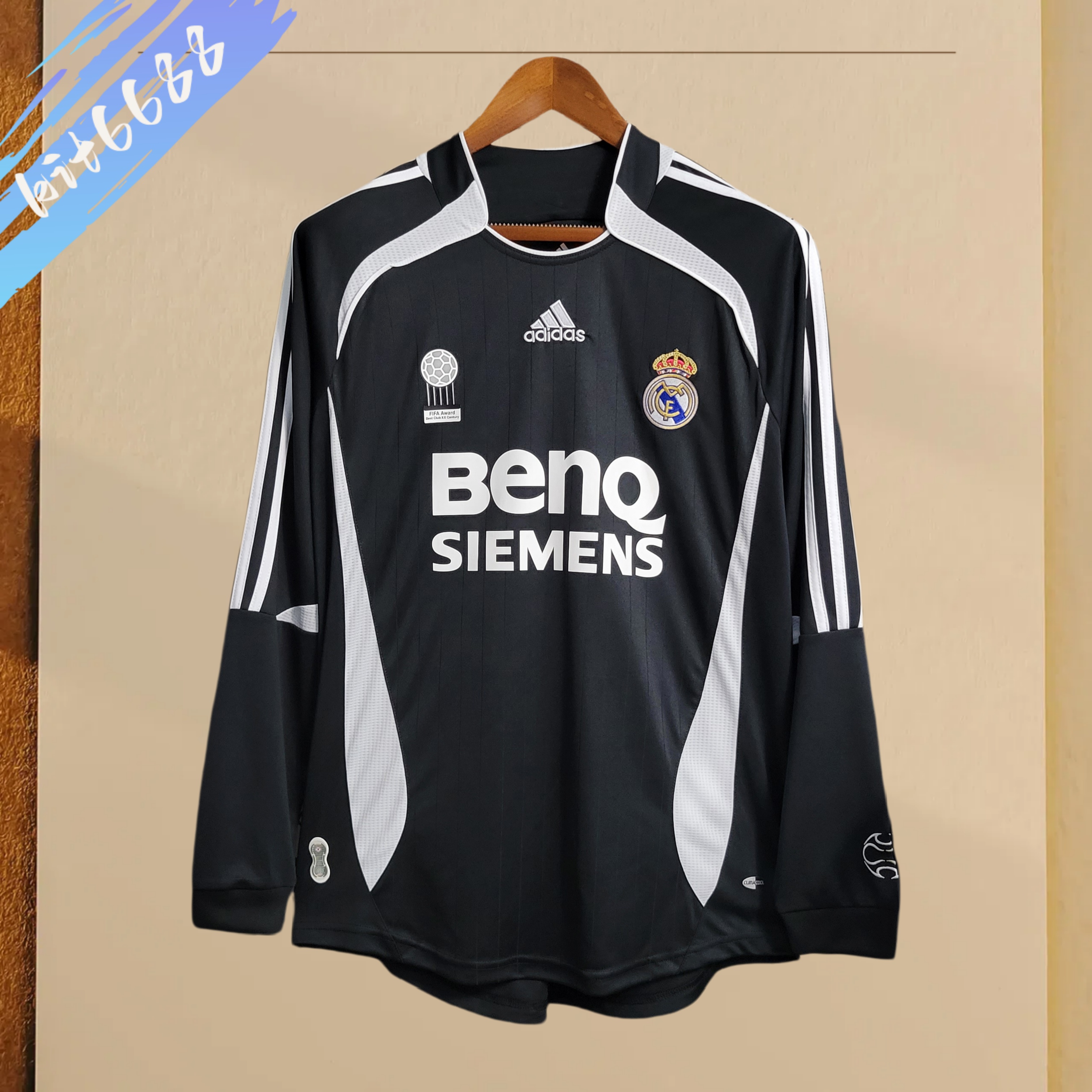 2006/2007 Real Madrid Third Away Long Sleeve Retro Football Shirt