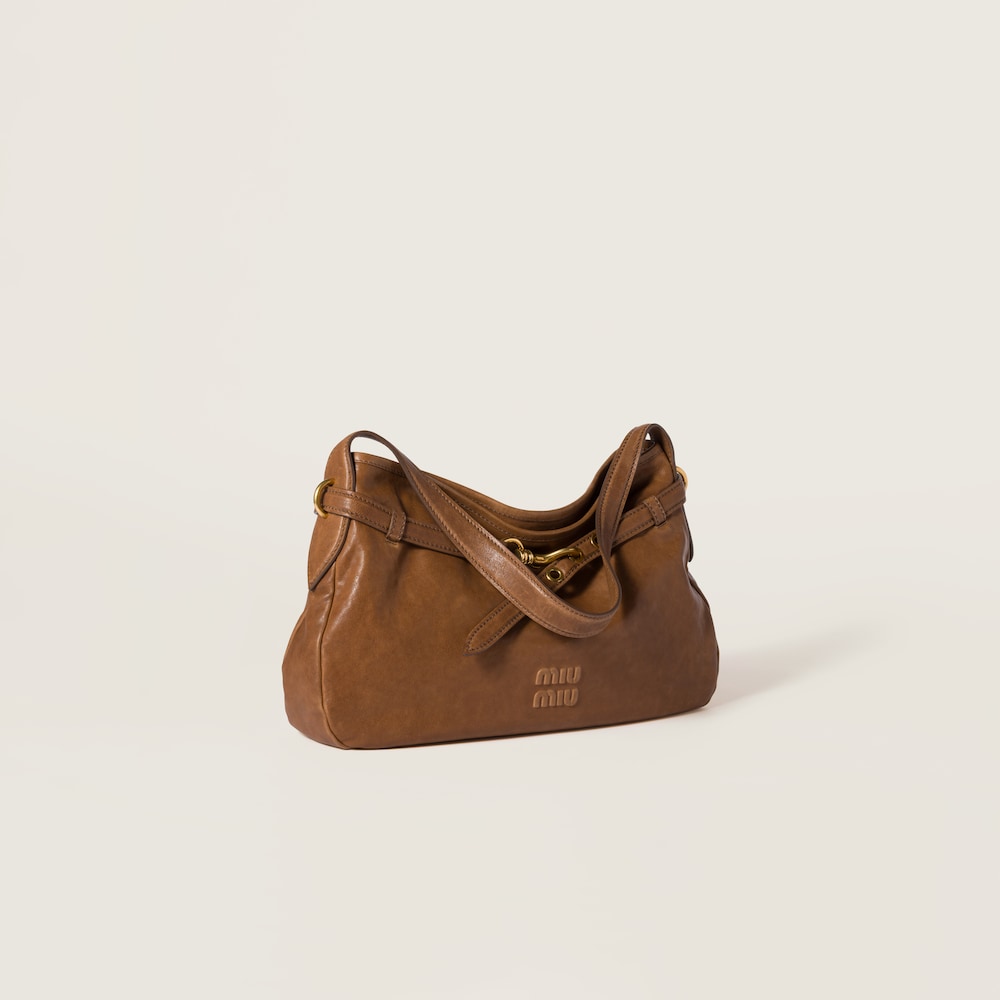 Aventure nappa leather bag Oak