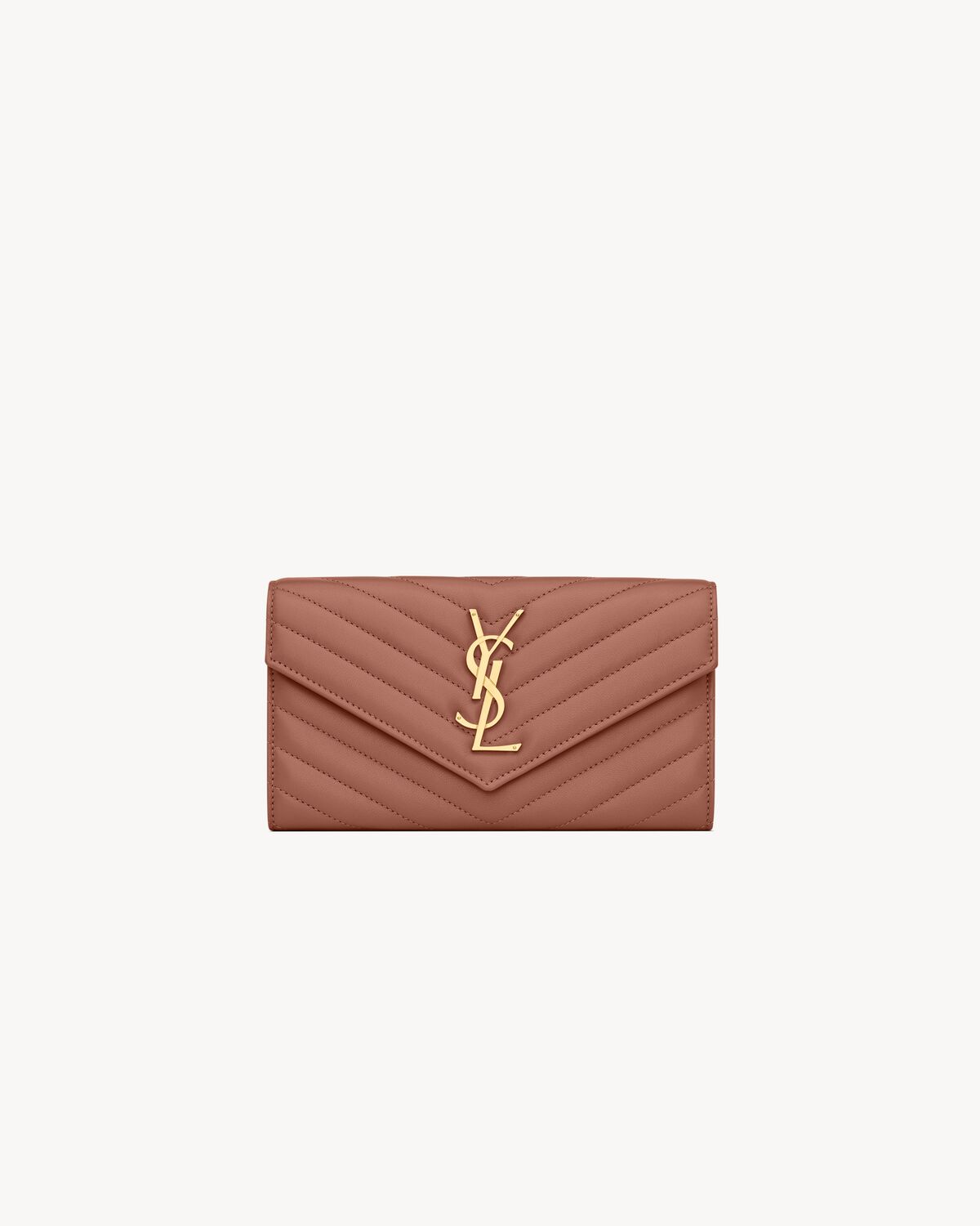 cassandre large wallet in lambskin BARELY PINK
