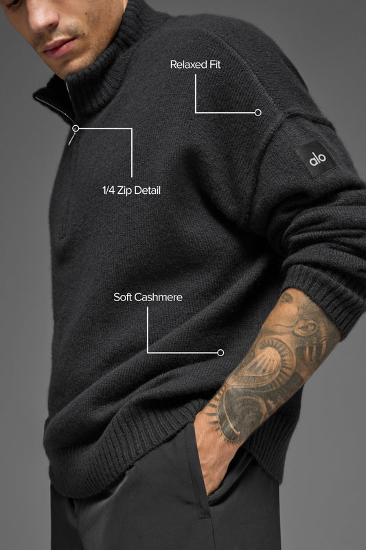 Wool Cashmere New Class 1/4 Zip Pullover