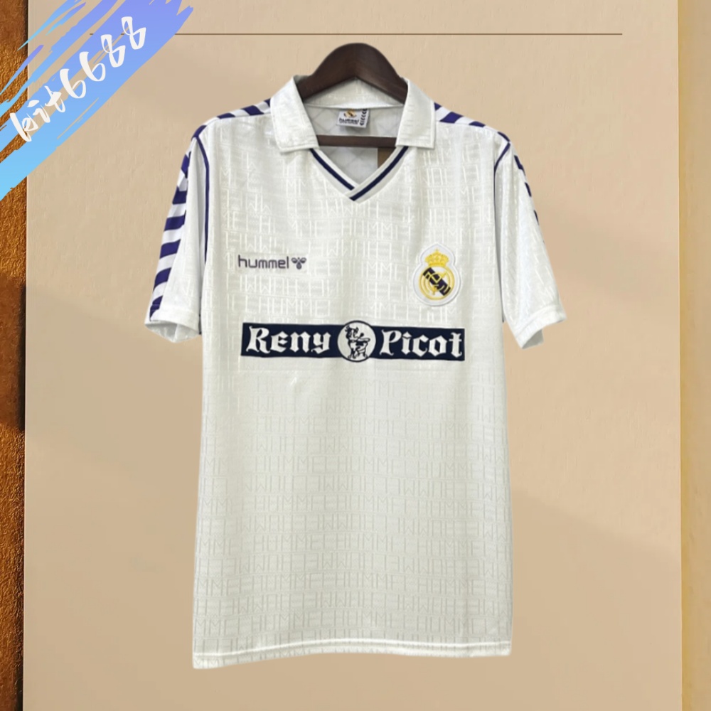 1989/1990 Real Madrid Home Retro Football Shirt