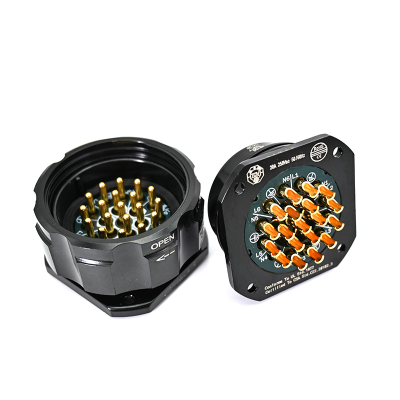 19 Pin Soca Chassis Male Female Panel Mount Connector 1 PC TR331