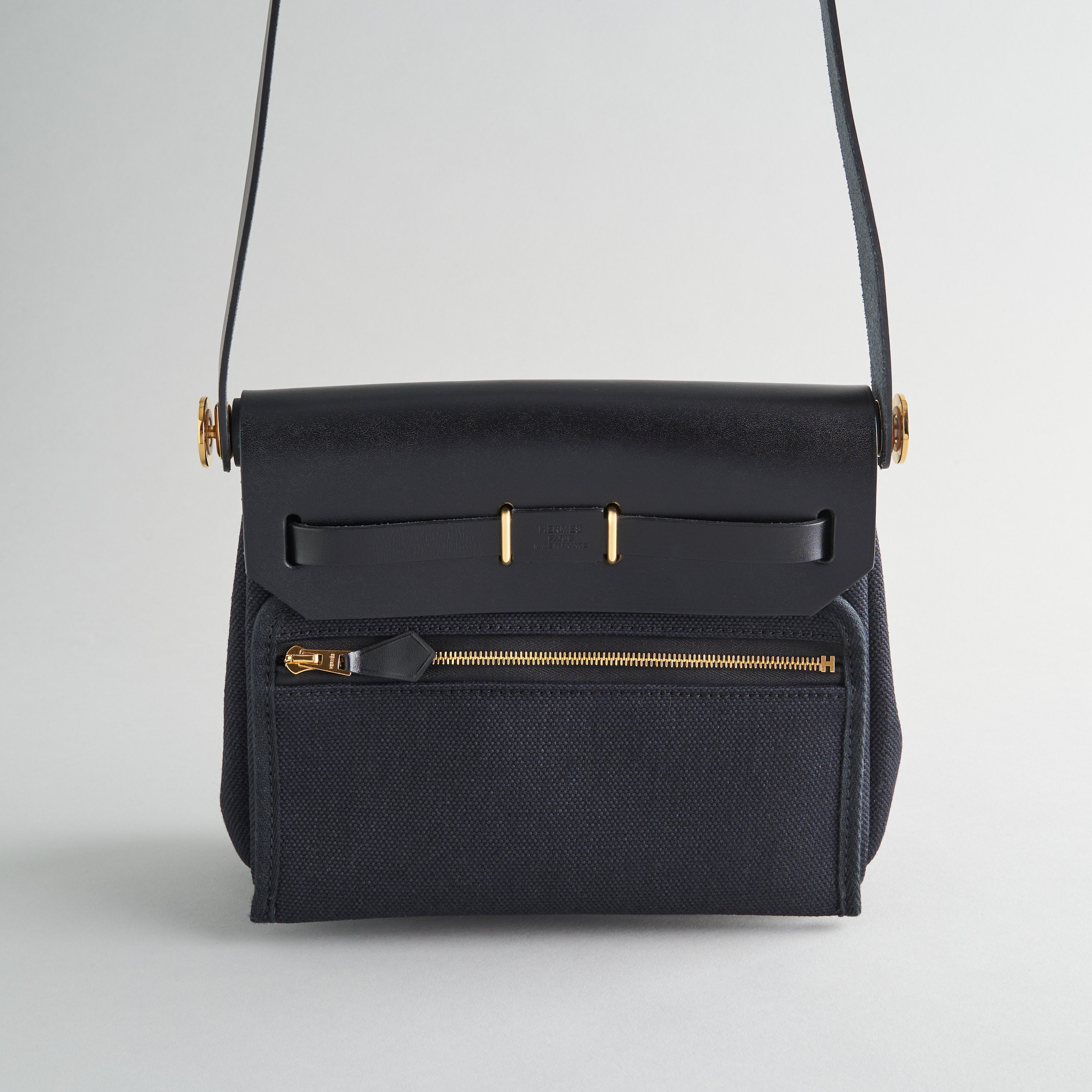 Hermès Herbag Mini Black Gold Hardware