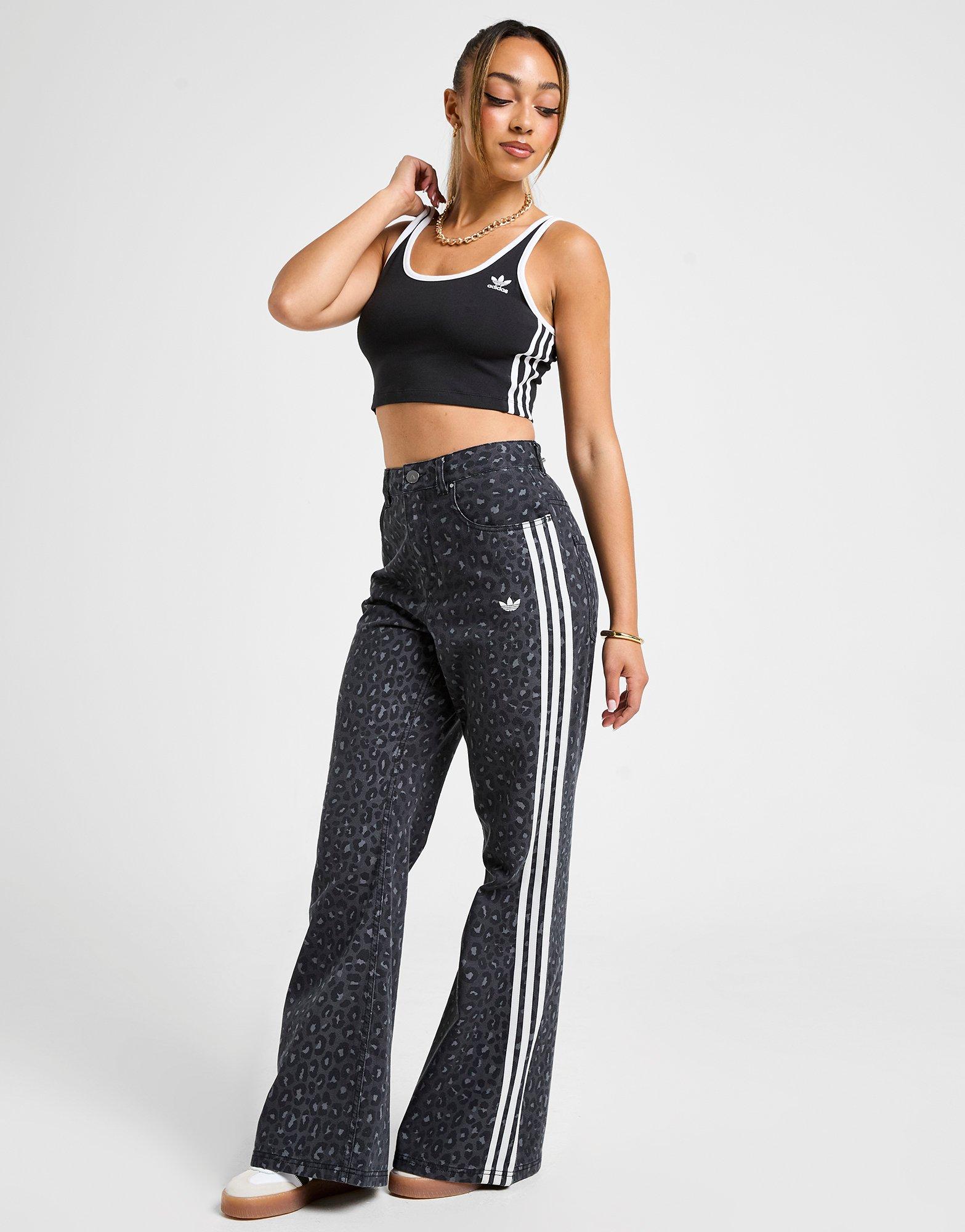 adidas Originals Leopard Print Denim Jeans Damen