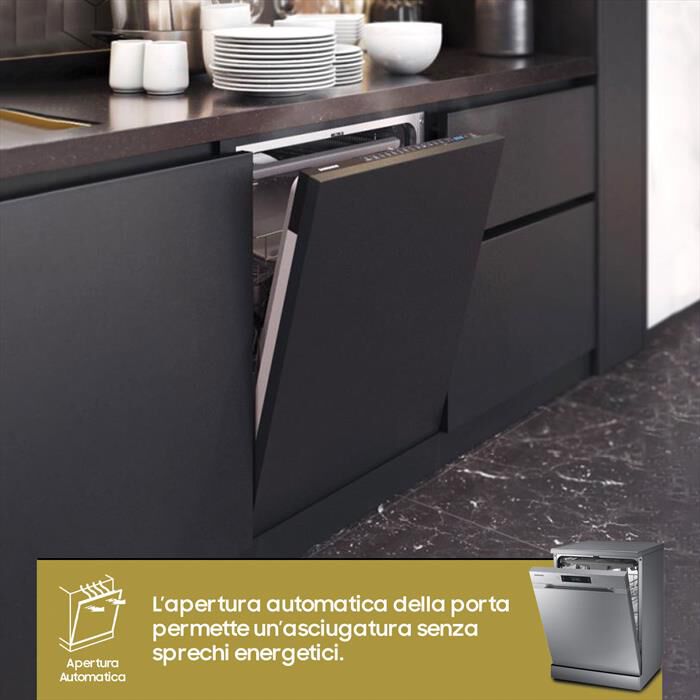 SAMSUNG - Lavastoviglie DW60CG550FSRET Classe D 14 coperti-INOX