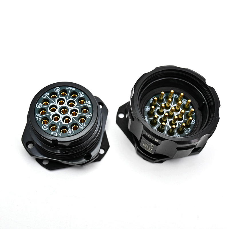 19 Pin Soca Chassis Male Female Panel Mount Connector 1 PC TR331