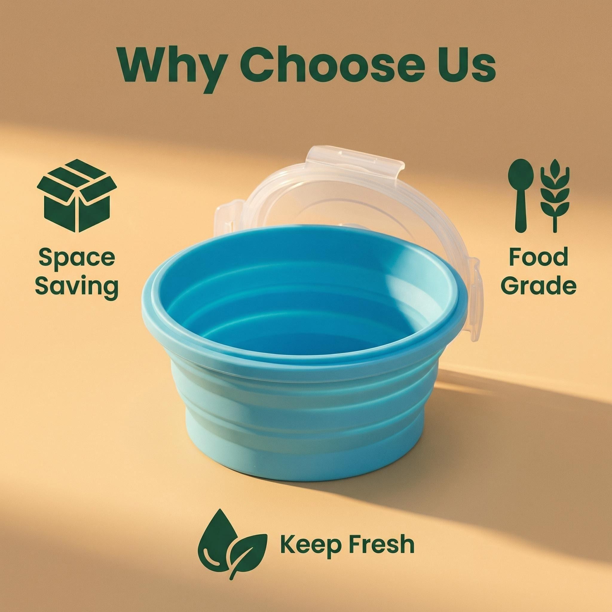 Foldable Silicone Lunch Box