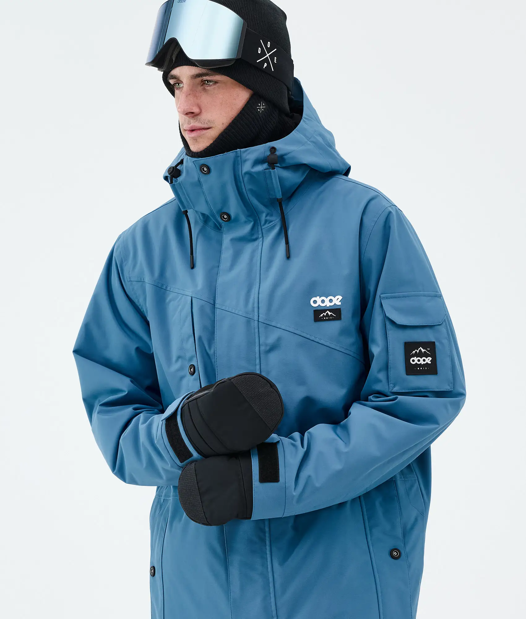 Adept Snowboard Jacket Men Blue Steel