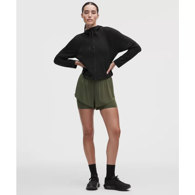 Sleek Perforated Running Jacket