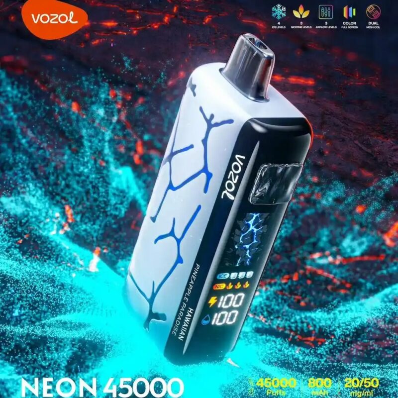 Vozol Neon 45000 Puffs Prefilled Disposable Vape – (10 piece)