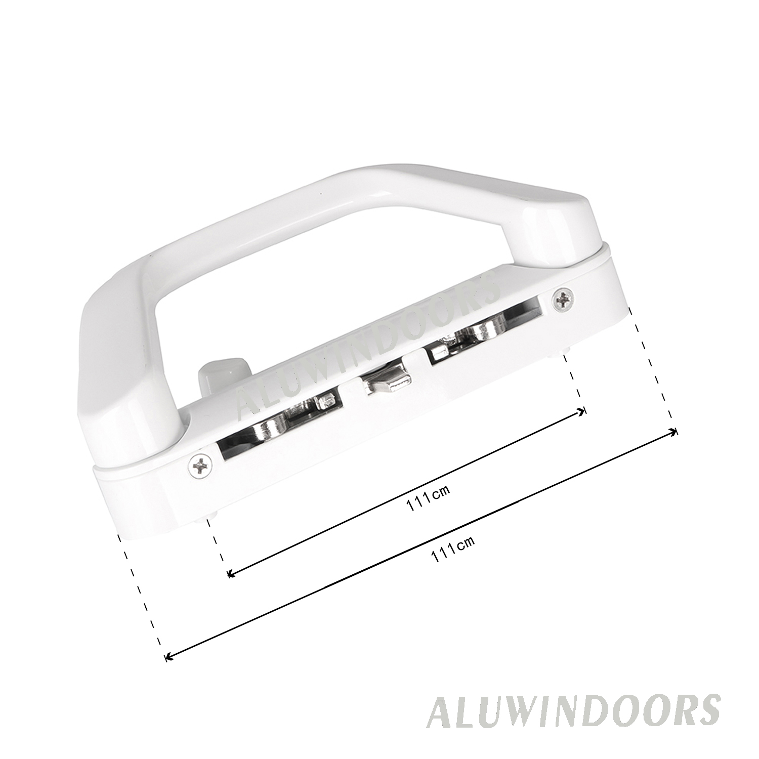 Aluwindoors solid and strong sliding aluminium door handle with lock