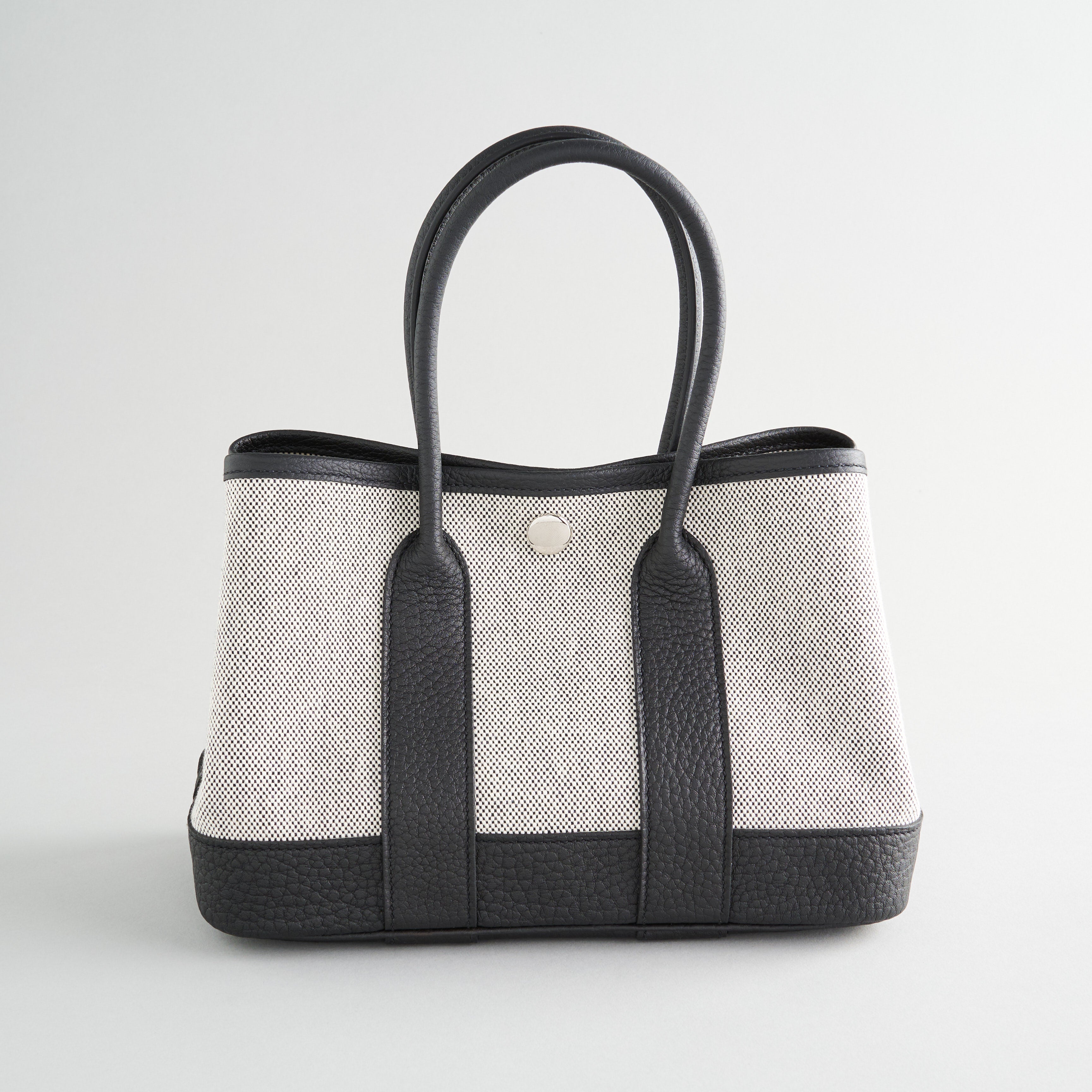 Hermès Garden Party Tote 23 Ecru/Black Palladium Hardware