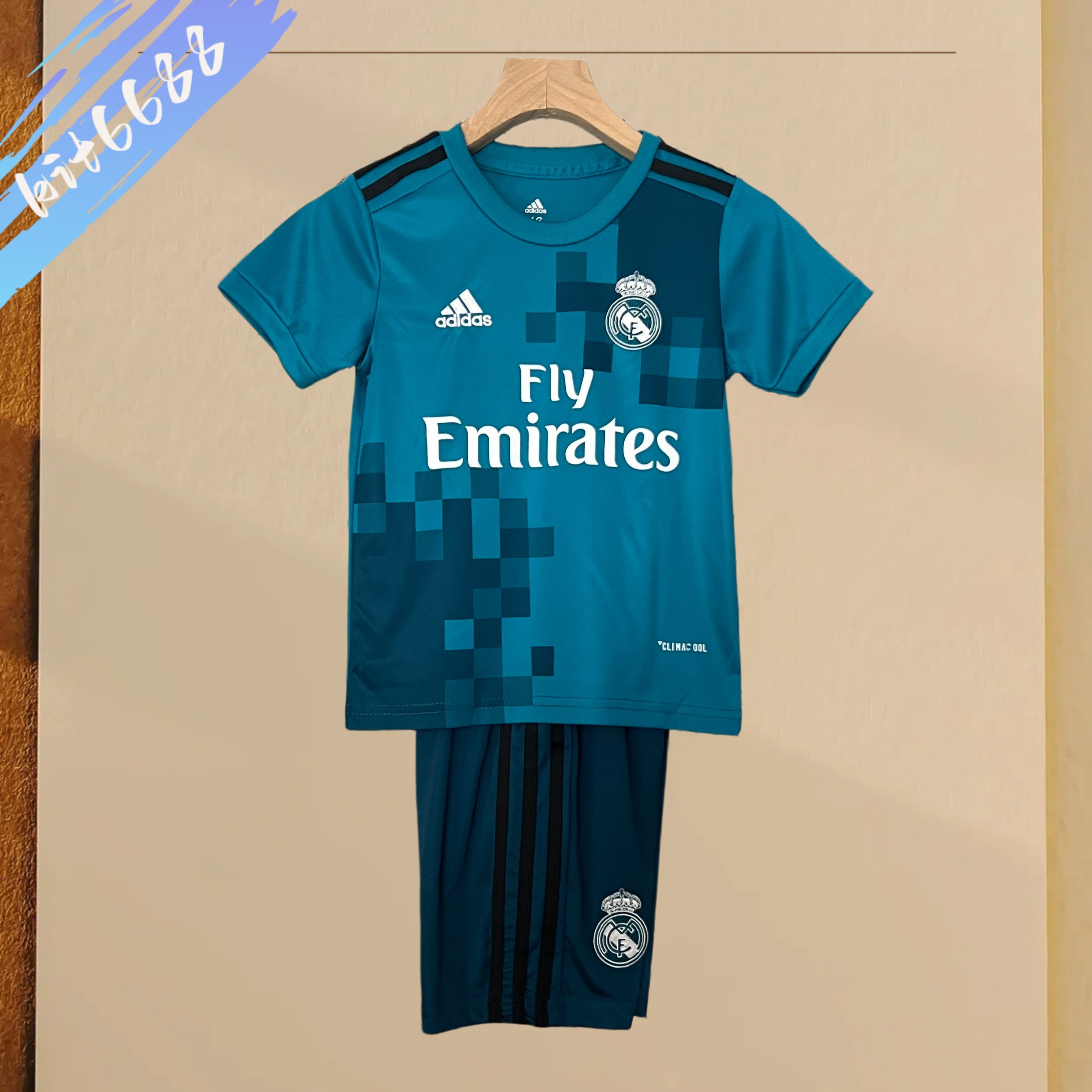 2017/2018 Real Madrid Third Away Retro Kids Set
