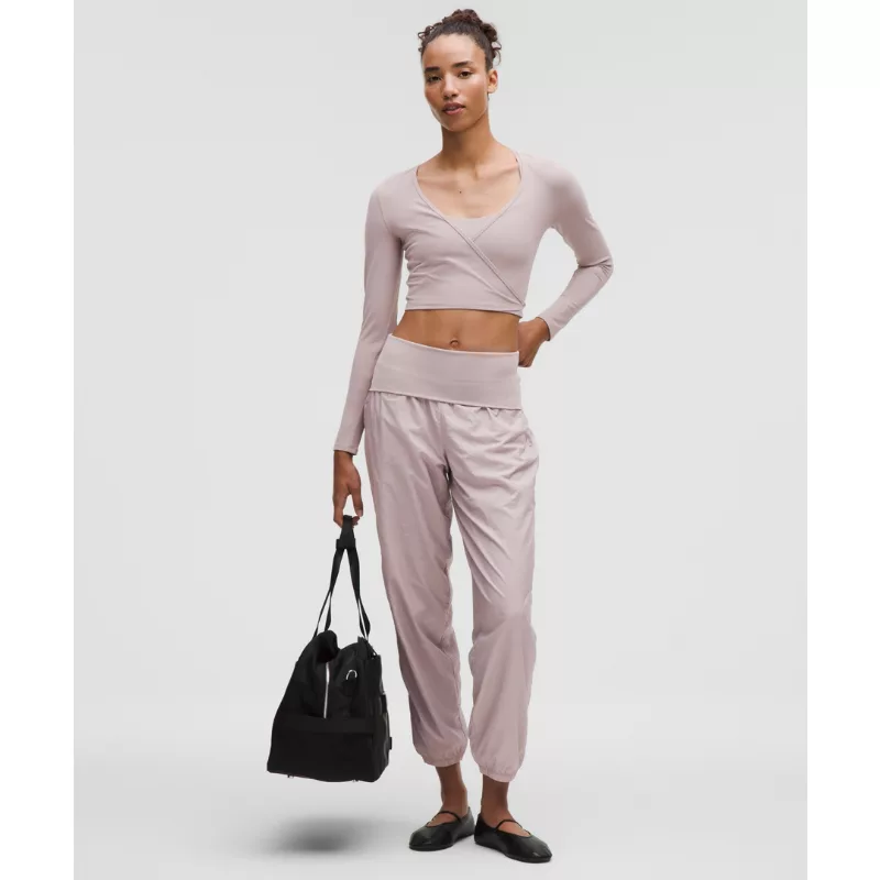 Lightweight Foldover-Waist Jogger