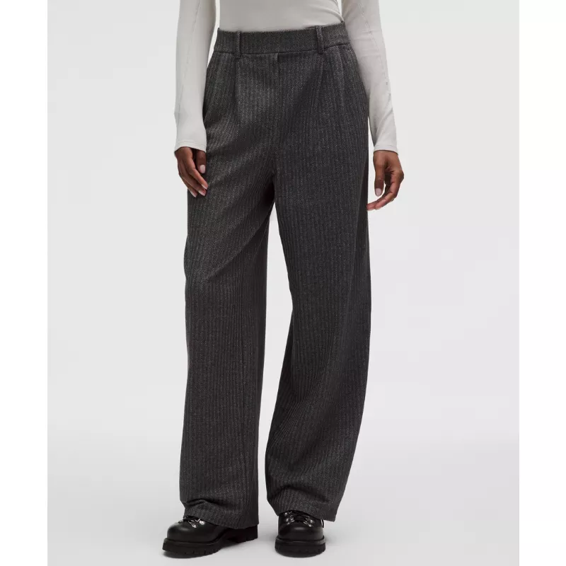 Daydrift High-Rise Wide-Leg Trouser Regular Herringbone