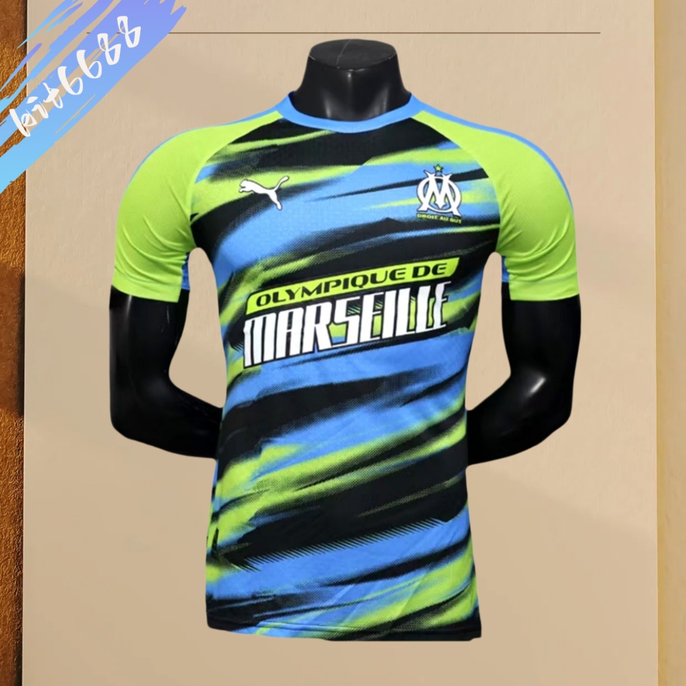 2025/2026 Marseille pre-match training football shirt (playerEdition)