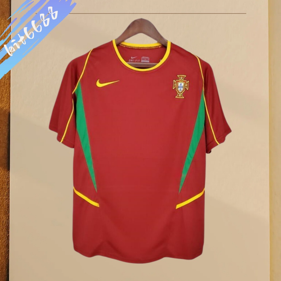 2002 Portugal home  Retro Football Shirt