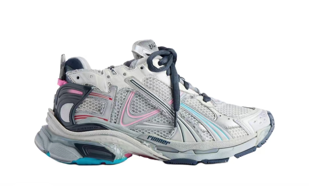 Balenciaga Runner Grey pink blue