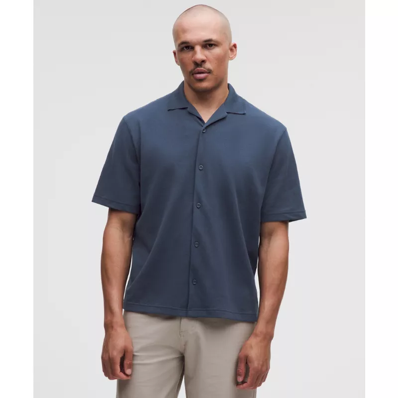 Pique-Performer Camp-Collar-Shirt