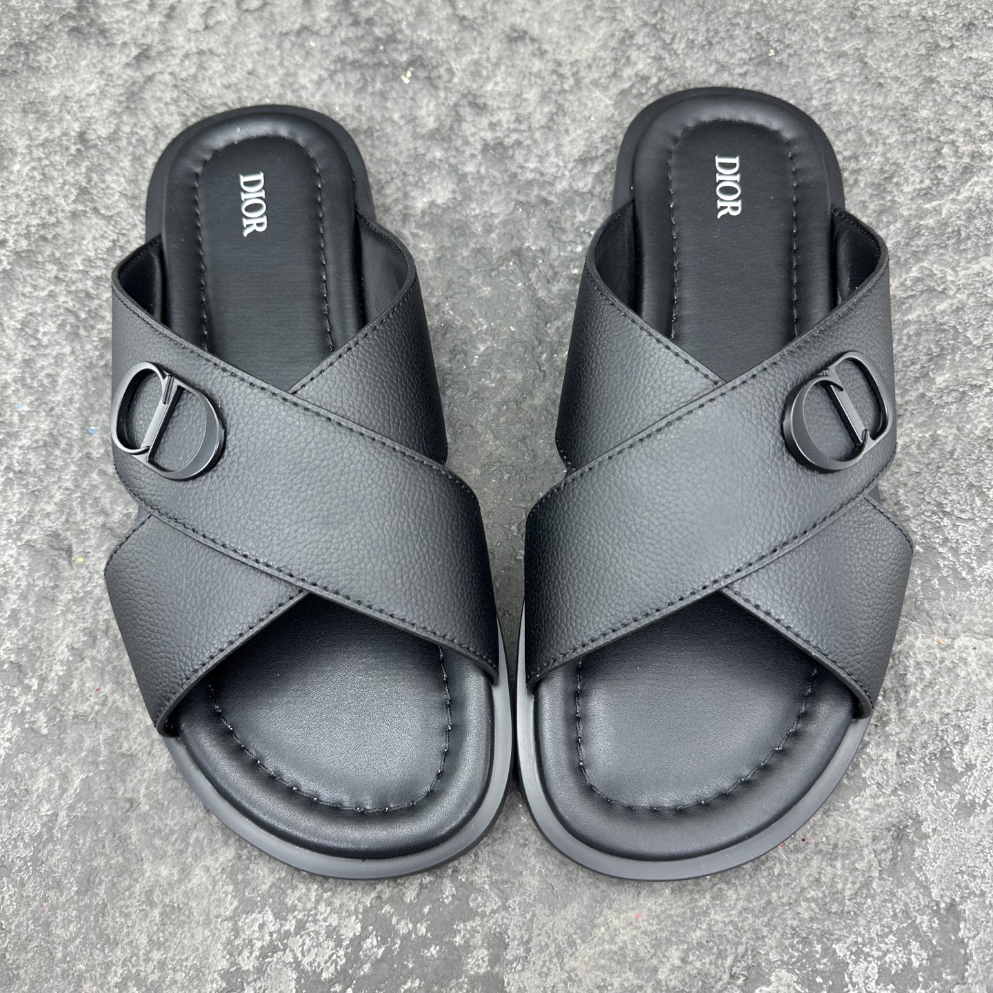 Dior Aqua Oblique Sandals & Slippers Men Size 39-46