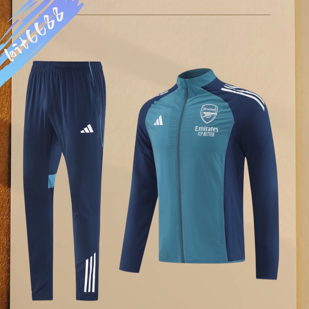 25/26 Arsenal trench coat Full Zipper Training Suit (Adult Set)
