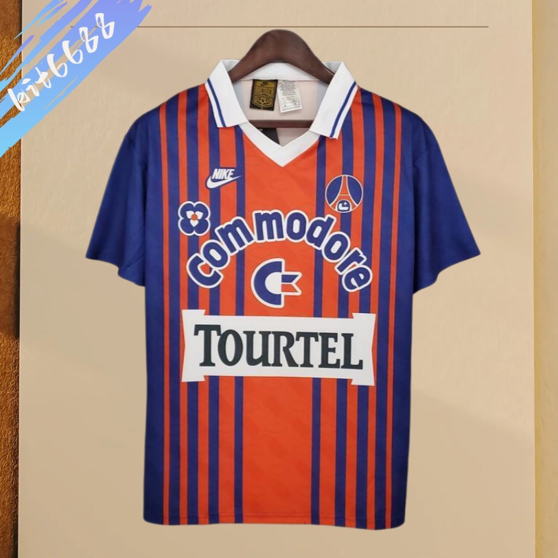 92/93 PSG Paris Saint-Germain  home Football Shirt (Retro）