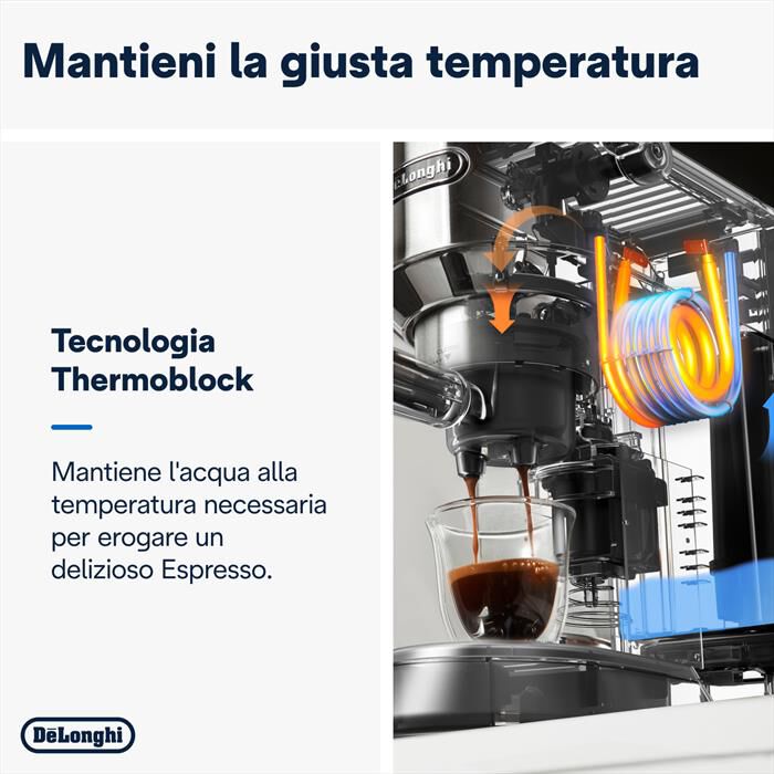 DE LONGHI - DEDICA EC685.R MACCHINA DA CAFFÈ MANUALE-Rosso