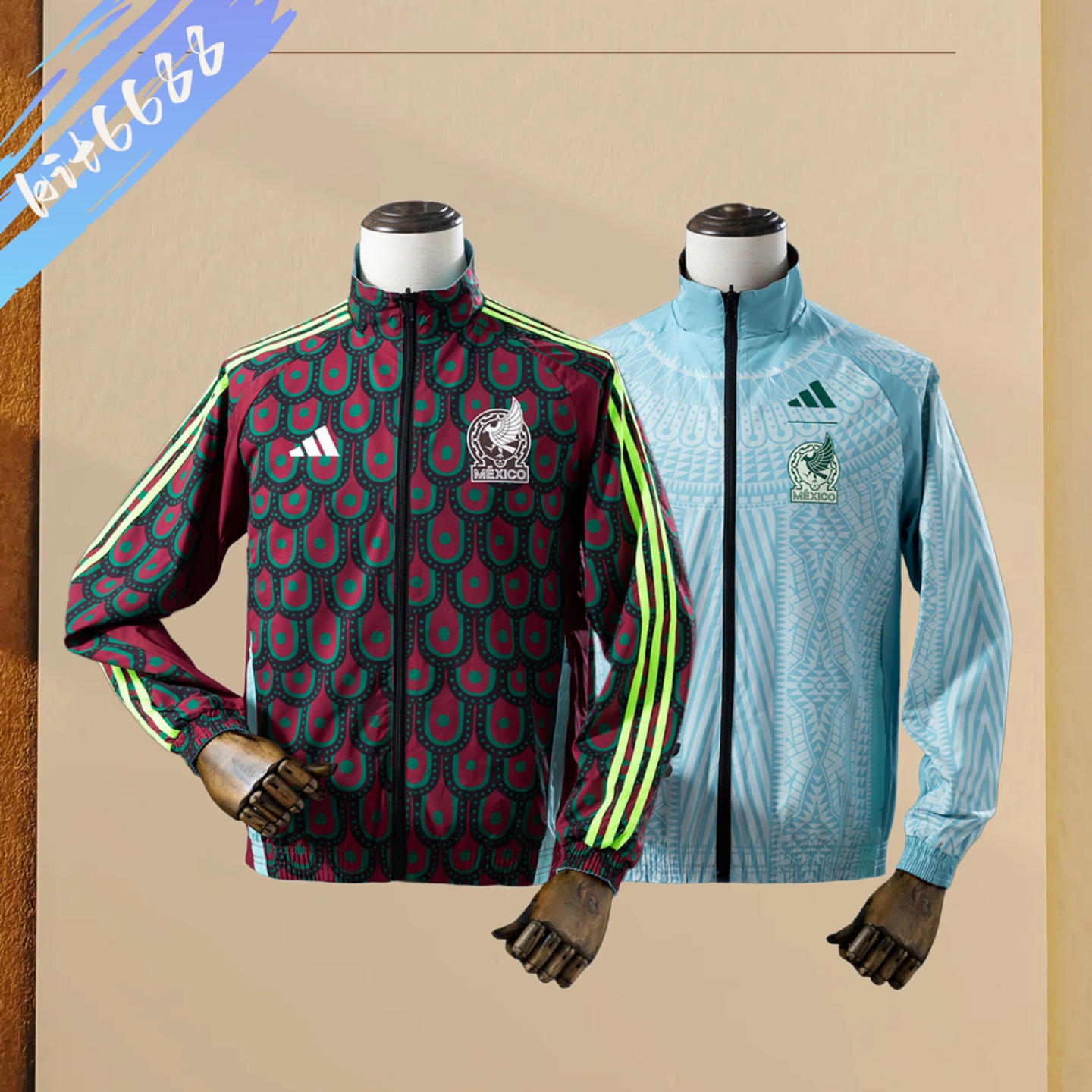 2025 Mexico double-sided waterproof windbreaker