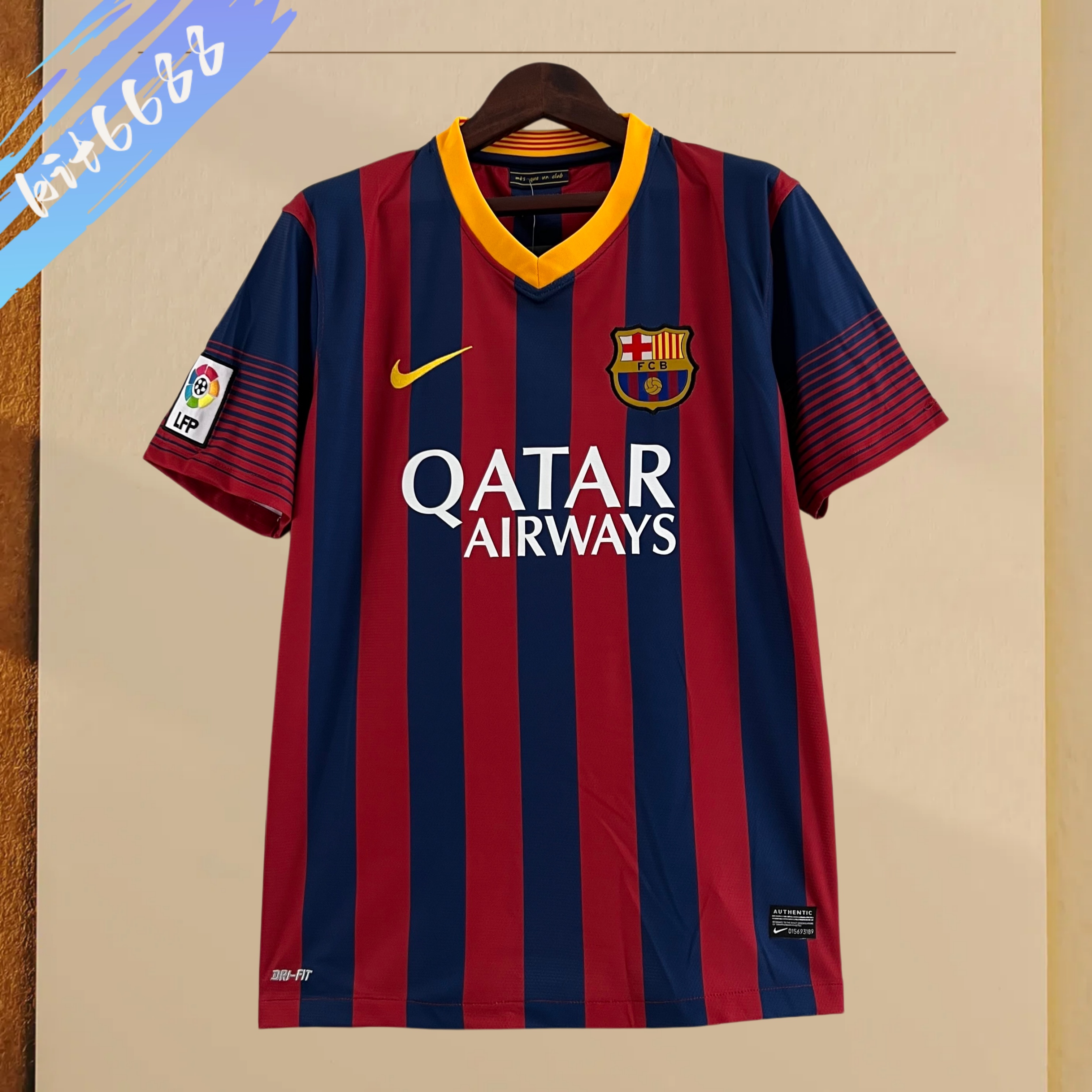 2013/2014 Barcelona home Retro Football Shirt