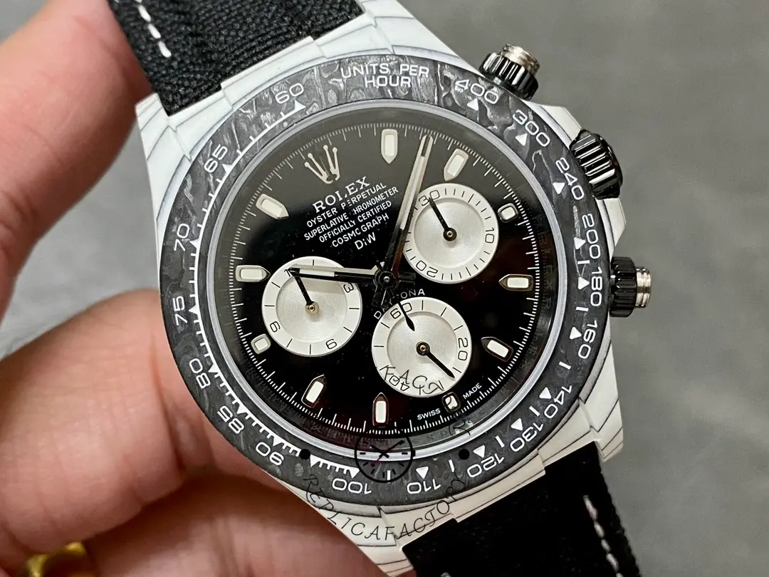 Rolex Daytona Cosmograph Carbon Fiber Luminescent Coating 40mm Black Dial Men's Watch