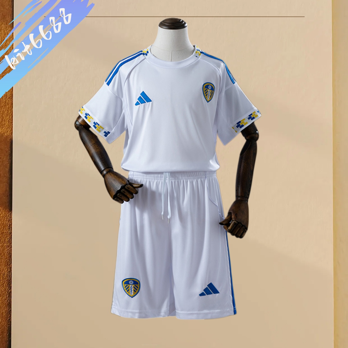 2025/2026 Leeds United Home Football Shirt (Kids Kit socks)