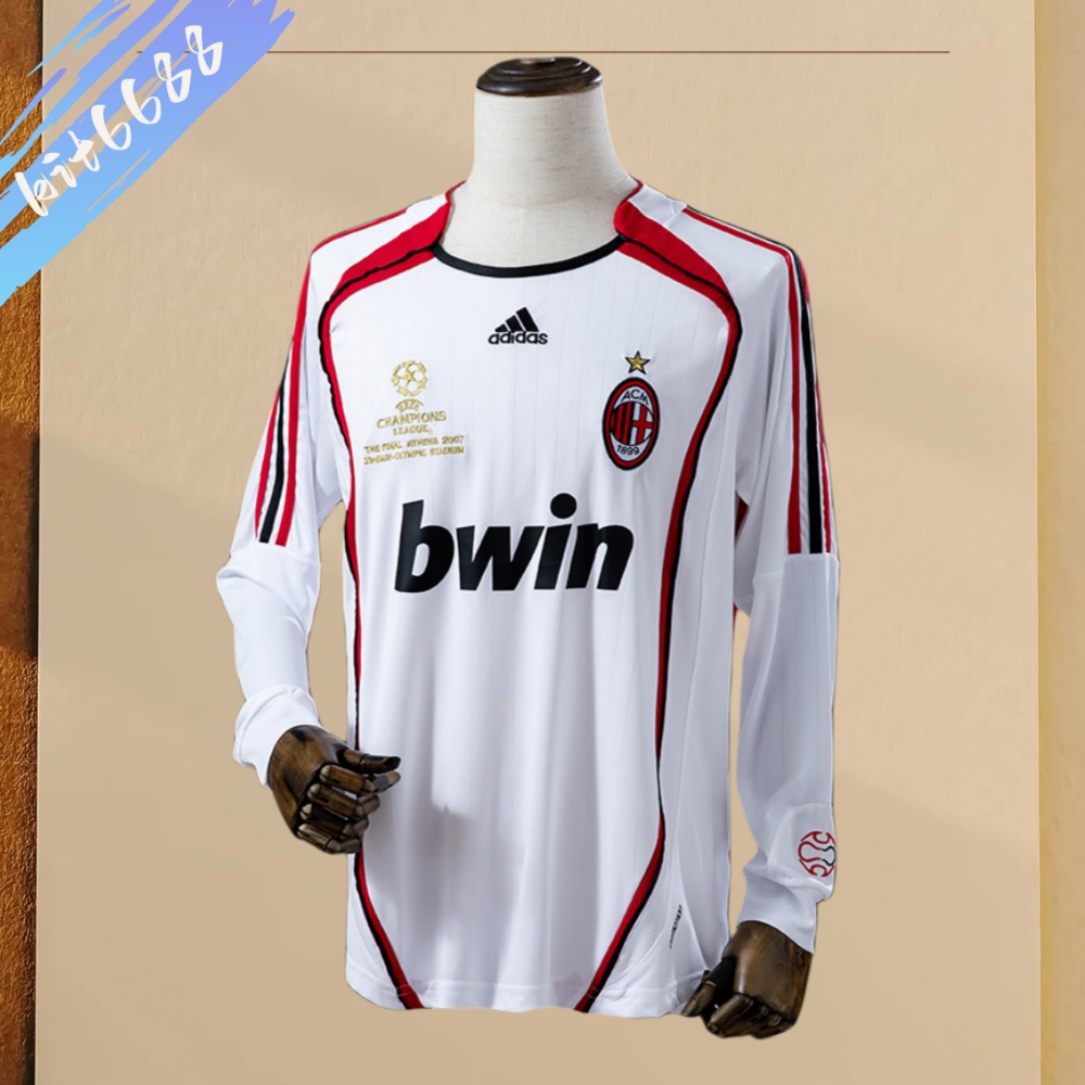 2006/2007 AC Milan Away Retro Long Sleeve Football Shirt