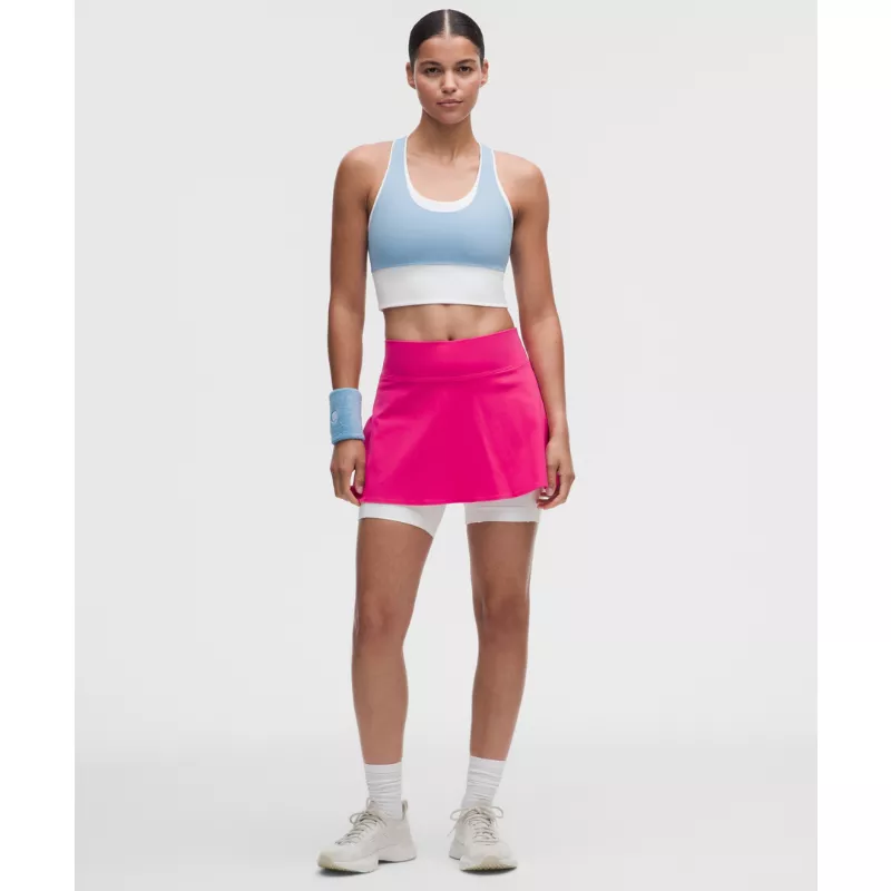 Layered Long-Liner Tennis Skirt