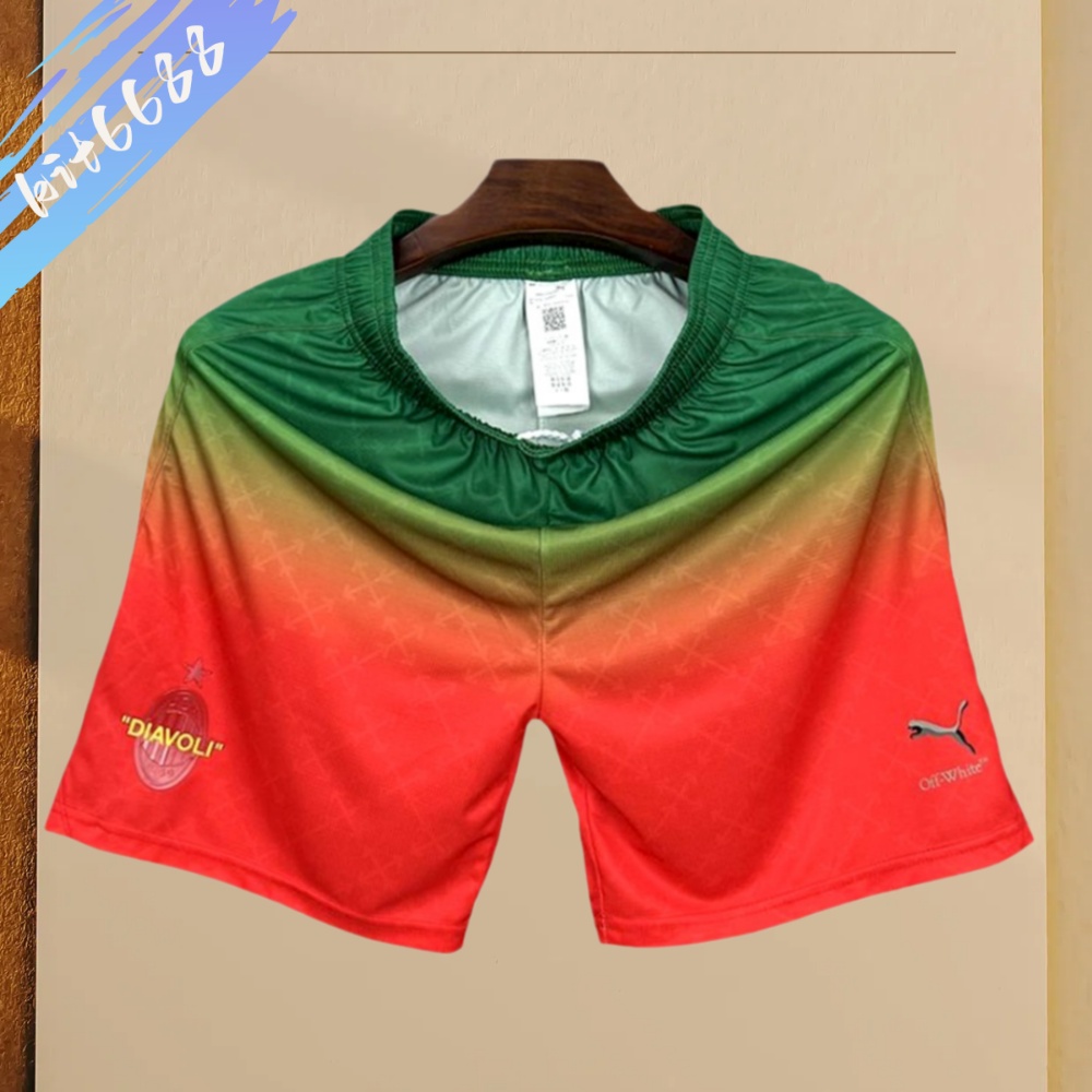 2025/2026 AC Milan Joint Edition Of Red And Green Shorts