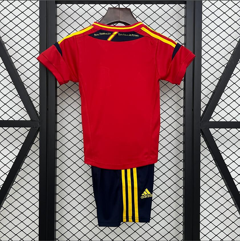 2012 Spain home Retro Football Shirt  Kids Kit