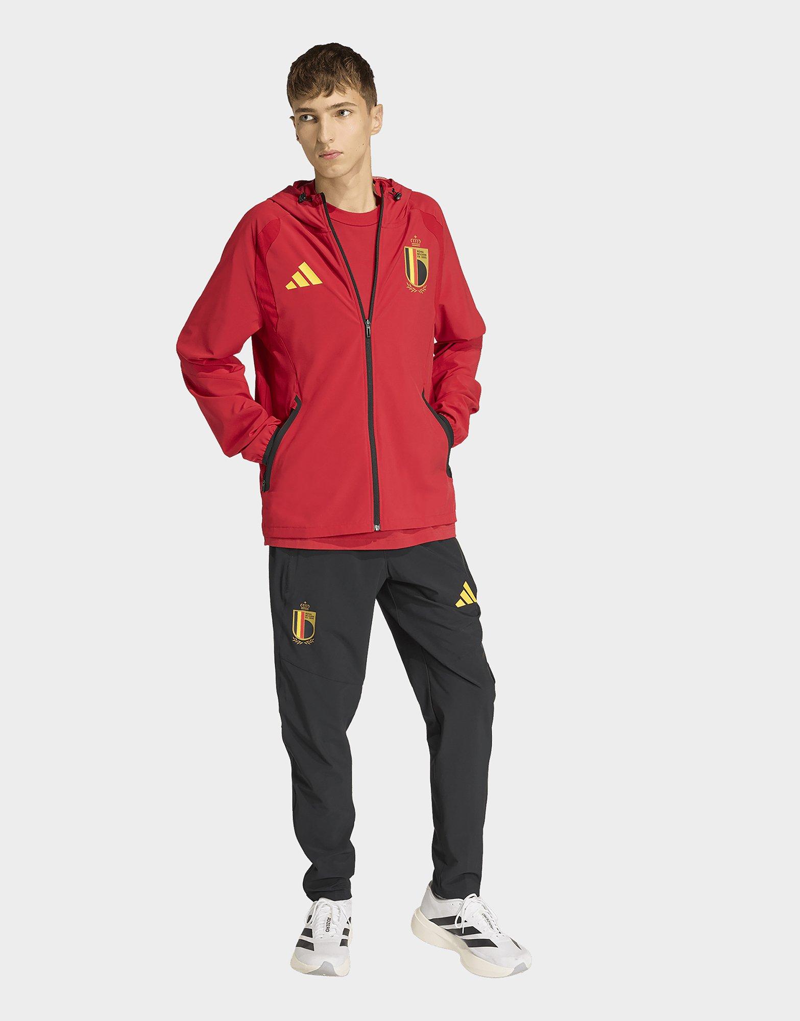 adidas Belgien Tiro Tech Windbreaker mit durchgehendem Reißverschluss