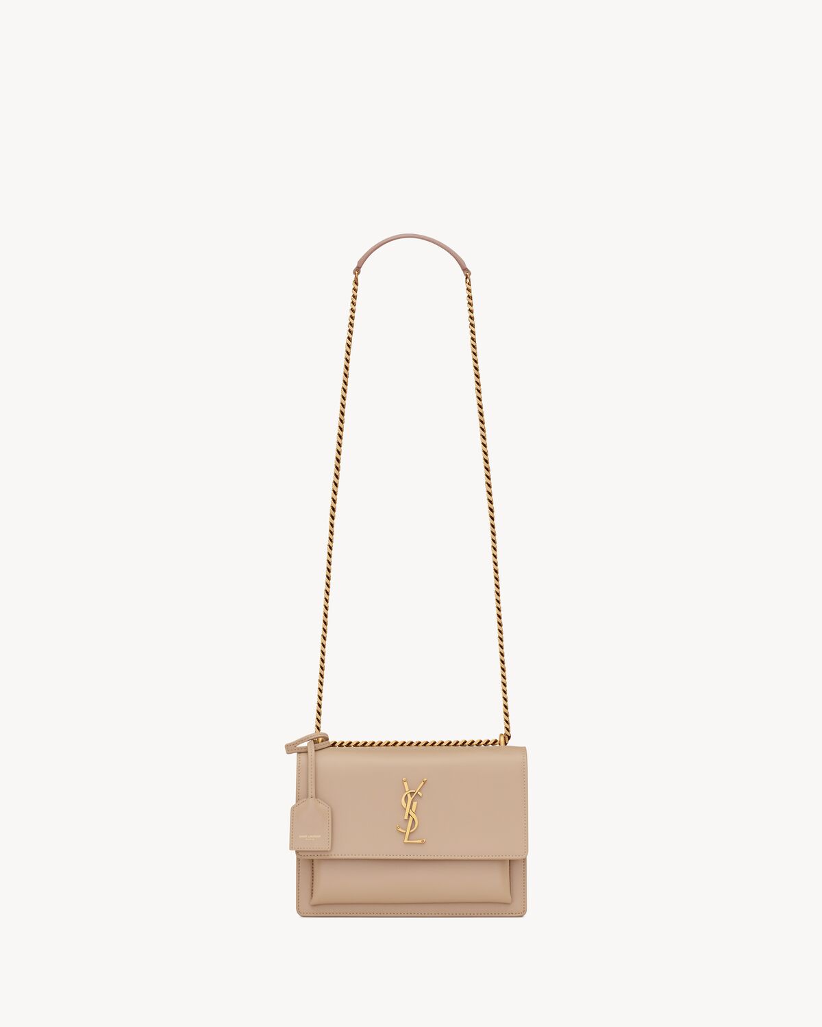 sunset medium in smooth leather DARK BEIGE