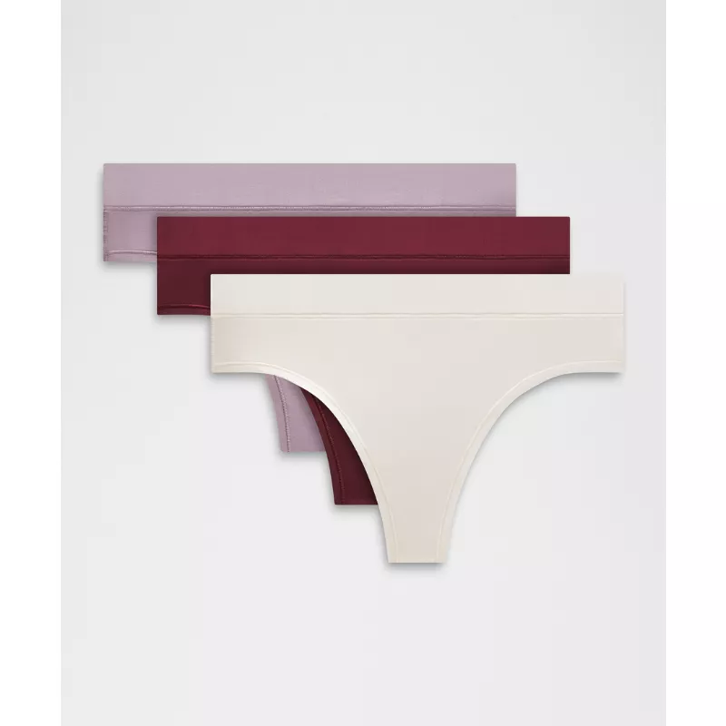 UnderEase High-Rise Thong Underwear 3 Pack