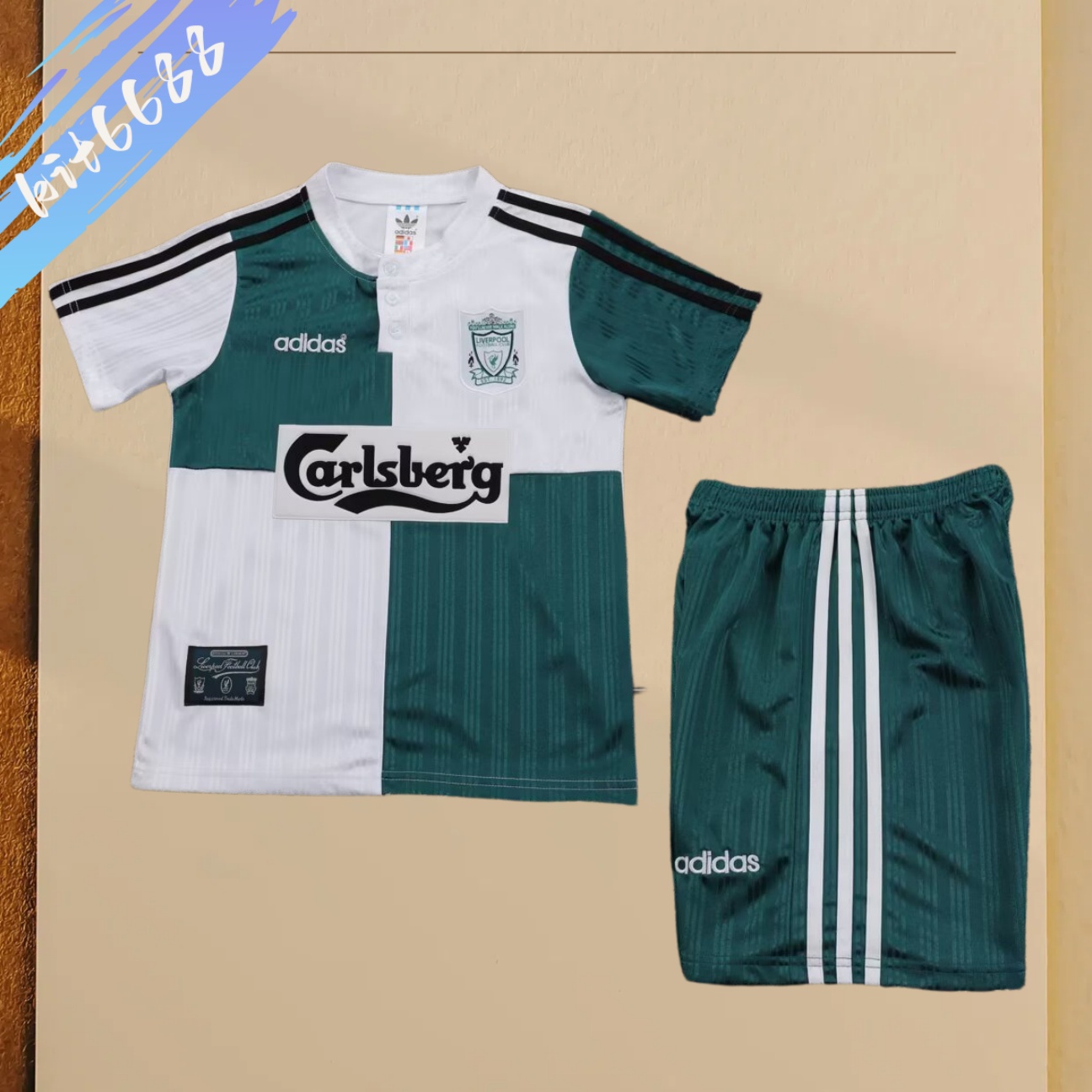 95/96 Liverpool Away Retro Football Shirt (Kids Kit）
