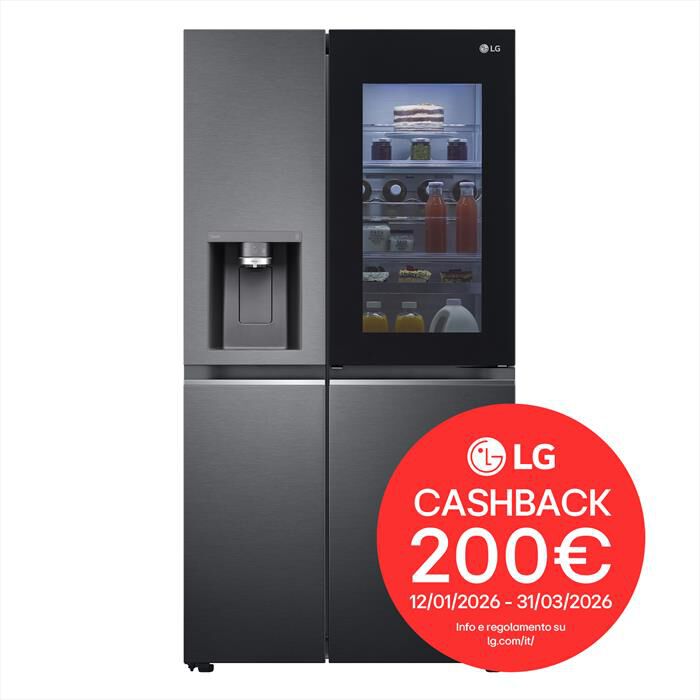 LG - Frigorifero side by side GSXV91MCAE Classe E-Black