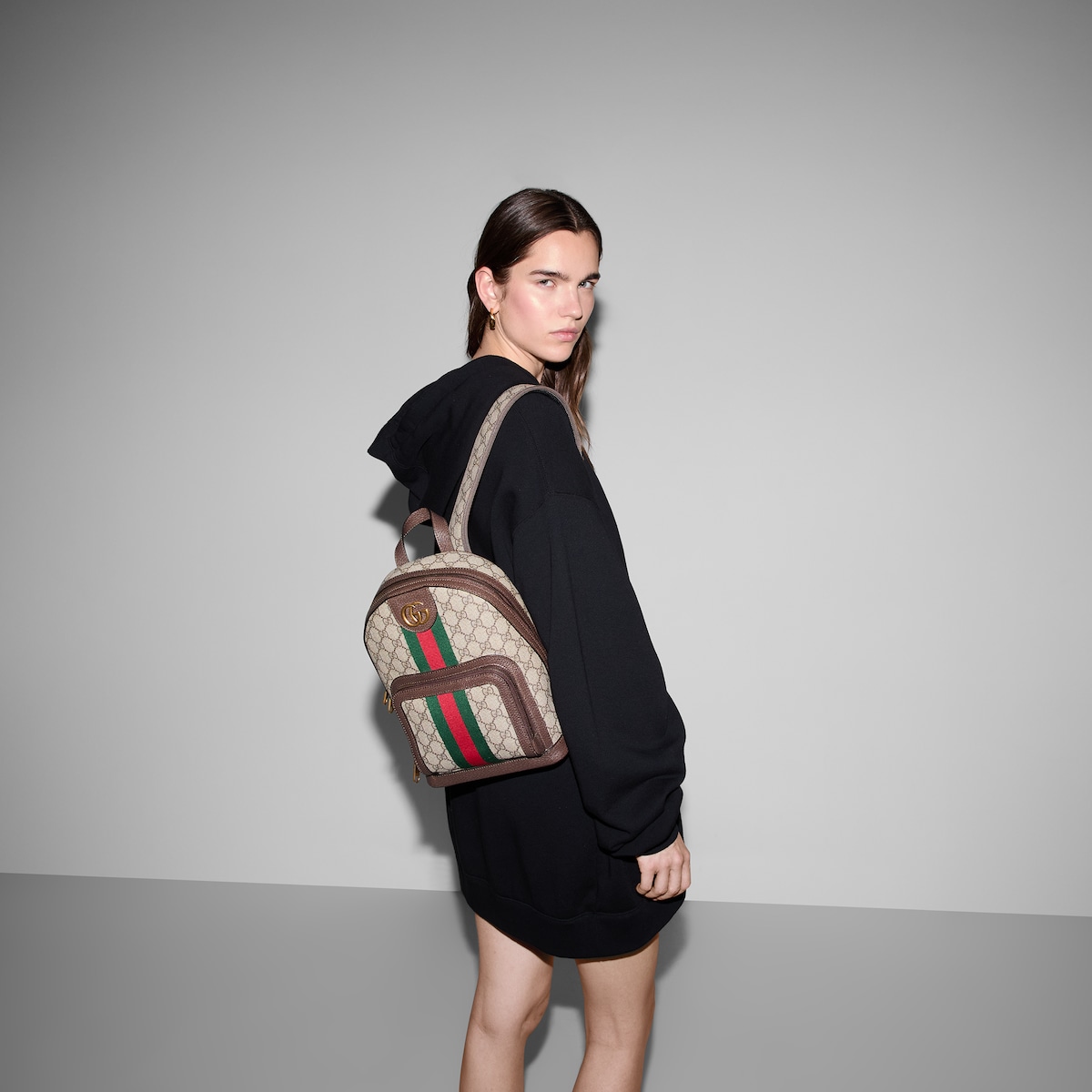 Ophidia small backpack Green and red Web